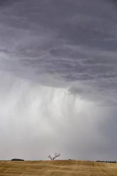 Prairie Storm Clouds Canada Stock Photos