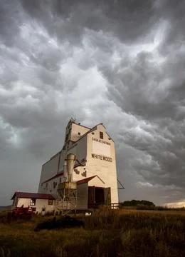 Prairie Storm Clouds Canada Stock Photos