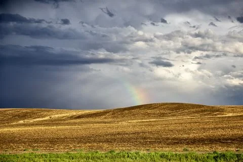 Prairie Storm Clouds Canada Stock Photos