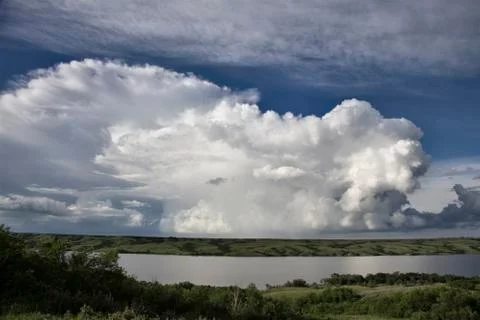 Prairie Storm Clouds 스톡 사진
