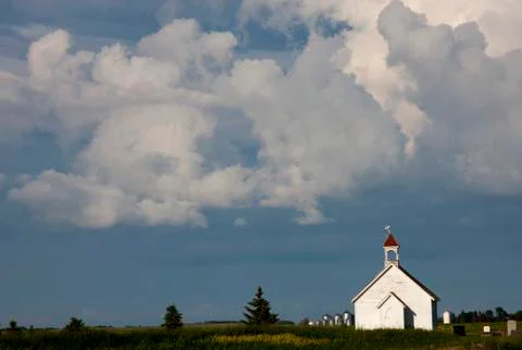 Prairie Storm Clouds Stock Photos
