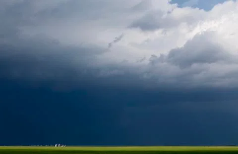 Prairie Storm Clouds Stock Photos