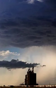 Prairie Storm Clouds Stock Photos