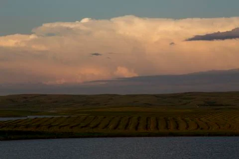 Prairie Storm Clouds Stock Photos