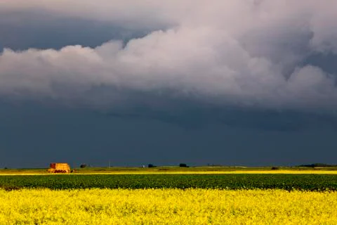 Prairie Storm Clouds Stock Photos