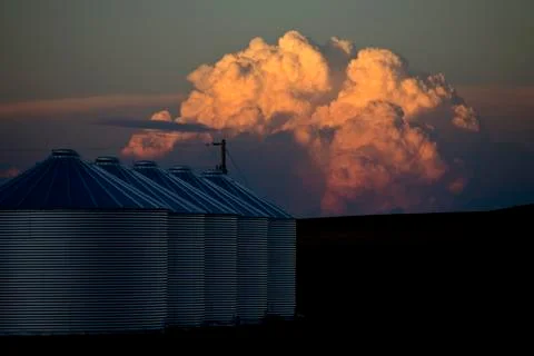 Prairie Storm Clouds 스톡 사진