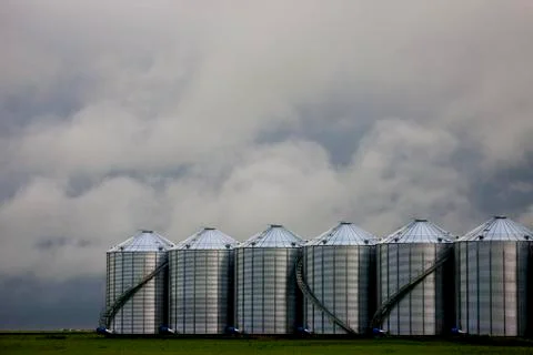 Prairie Storm Clouds Stock Photos