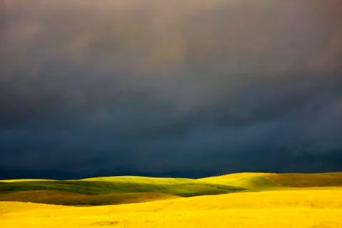 Prairie Storm Clouds Stock Photos