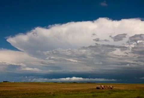 Prairie Storm Clouds Stock Photos