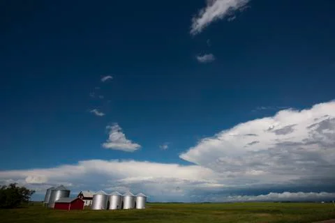 Prairie Storm Clouds Stock Photos