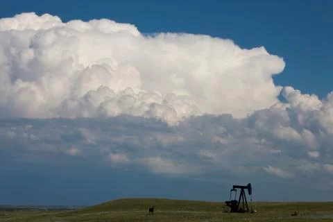 Prairie Storm Clouds Stock Photos