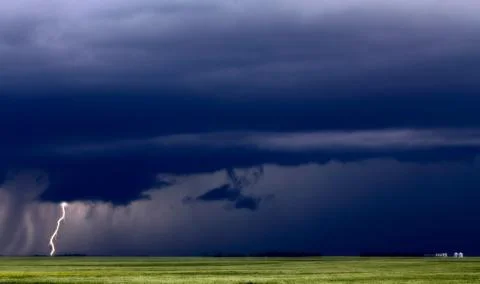 Prairie Storm Clouds Stock Photos