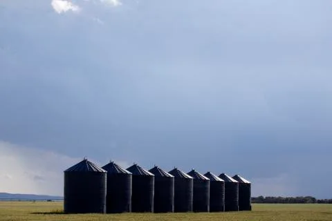 Prairie Storm Clouds Stock Photos