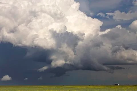 Prairie Storm Clouds 스톡 사진