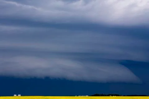 Prairie Storm Clouds Stock Photos
