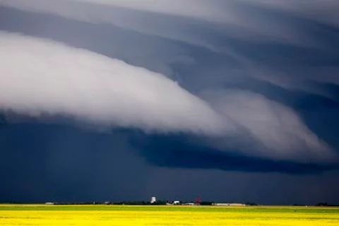 Prairie Storm Clouds Stock Photos