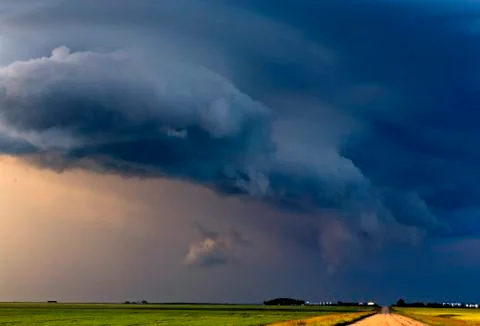 Prairie Storm Clouds Stock Photos