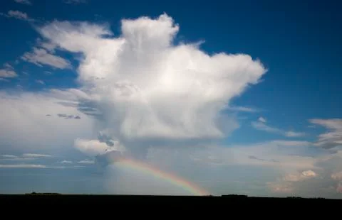 Prairie Storm Clouds Stock Photos