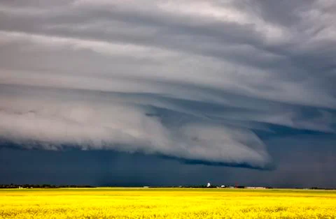 Prairie Storm Clouds Stock Photos