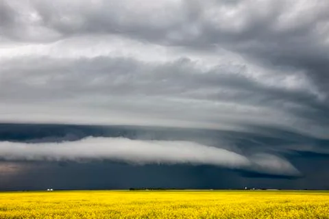 Prairie Storm Clouds 스톡 사진