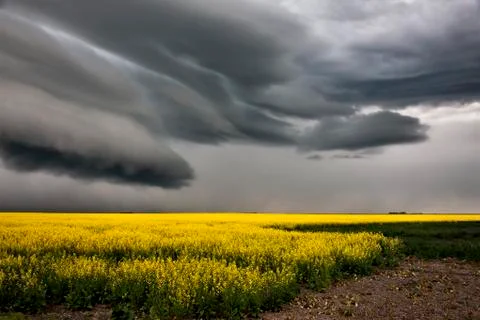 Prairie Storm Clouds Stock Photos
