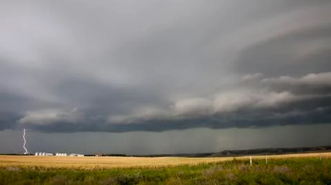 Prairie Storm Clouds Stock Photos