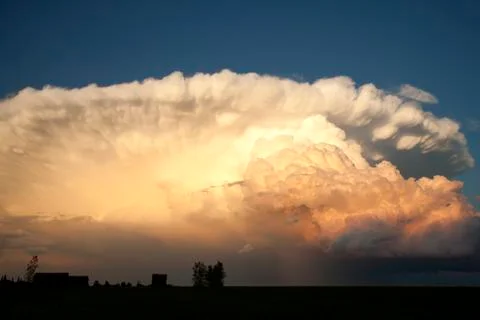Prairie Storm Clouds Stock Photos