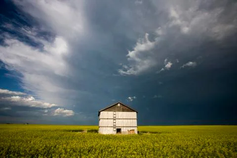 Prairie Storm Clouds Stock Photos