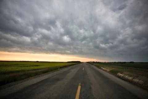Prairie Storm Clouds Stock Photos