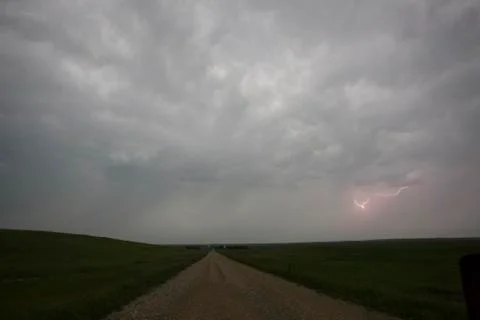 Prairie Storm Clouds Stock Photos
