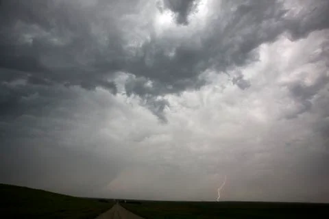 Prairie Storm Clouds Stock Photos