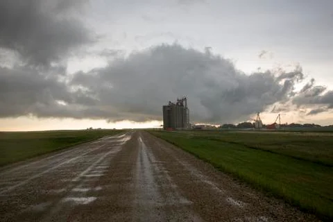 Prairie Storm Clouds Stock Photos
