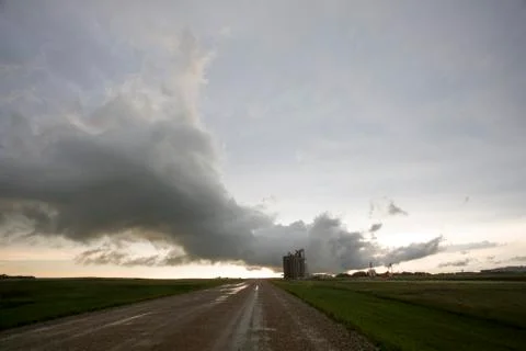 Prairie Storm Clouds Stock Photos