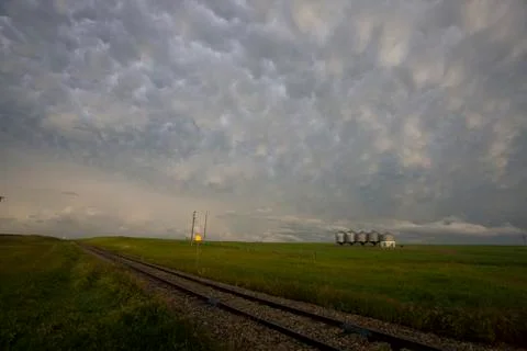 Prairie Storm Clouds Stock Photos