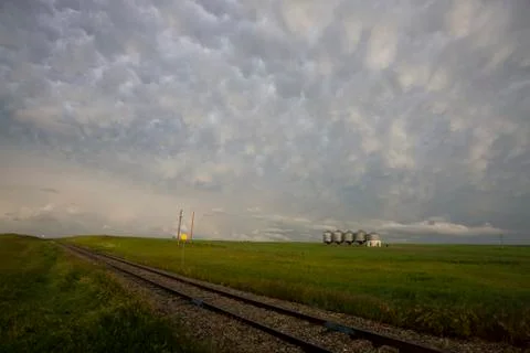 Prairie Storm Clouds Stock Photos