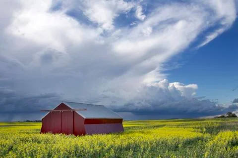 Prairie Storm Clouds Stock Photos