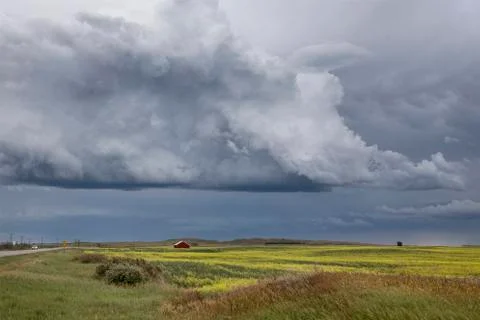 Prairie Storm Clouds Stock Photos