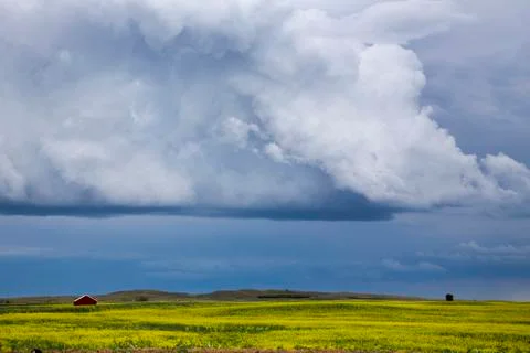 Prairie Storm Clouds Stock Photos