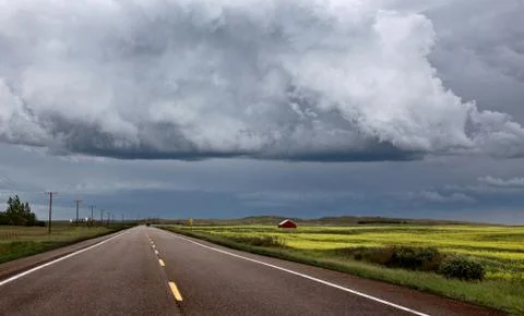 Prairie Storm Clouds Stock Photos
