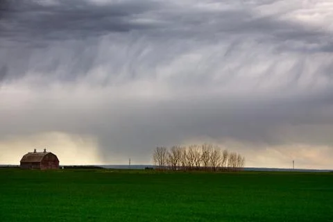 Prairie Storm Clouds Stock Photos