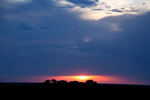 Prairie Storm Clouds Stock Photos