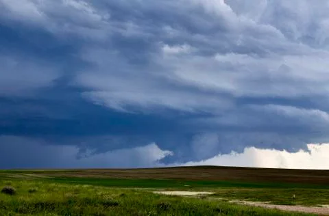 Prairie Storm Clouds Stock Photos