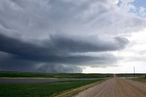 Prairie Storm Clouds Stock Photos