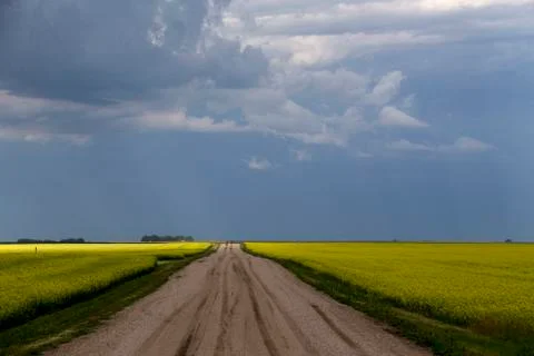 Prairie Storm Clouds 스톡 사진