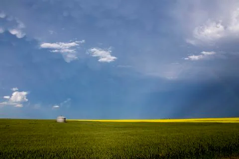 Prairie Storm Clouds 스톡 사진