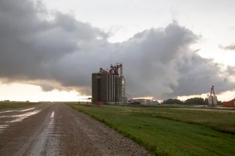 Prairie Storm Clouds Stock Photos