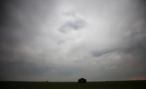 Prairie Storm Clouds Stock Photos