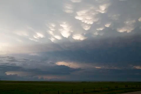 Prairie Storm Clouds Stock Photos