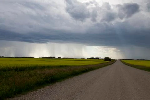 Prairie Storm Clouds Stock Photos