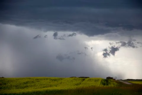 Prairie Storm Clouds Stock Photos